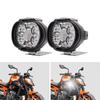 Motorcycle Headlight 6 LED White SpotLights Electric Vehicle Scooters Auxiliary Bulbs