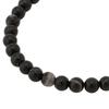 DIESEL DX0848040 Beaded Bracelet In Black Multi/Silver, Braveman (Mohawk) Style, Men's Accessory [Parallel Import]