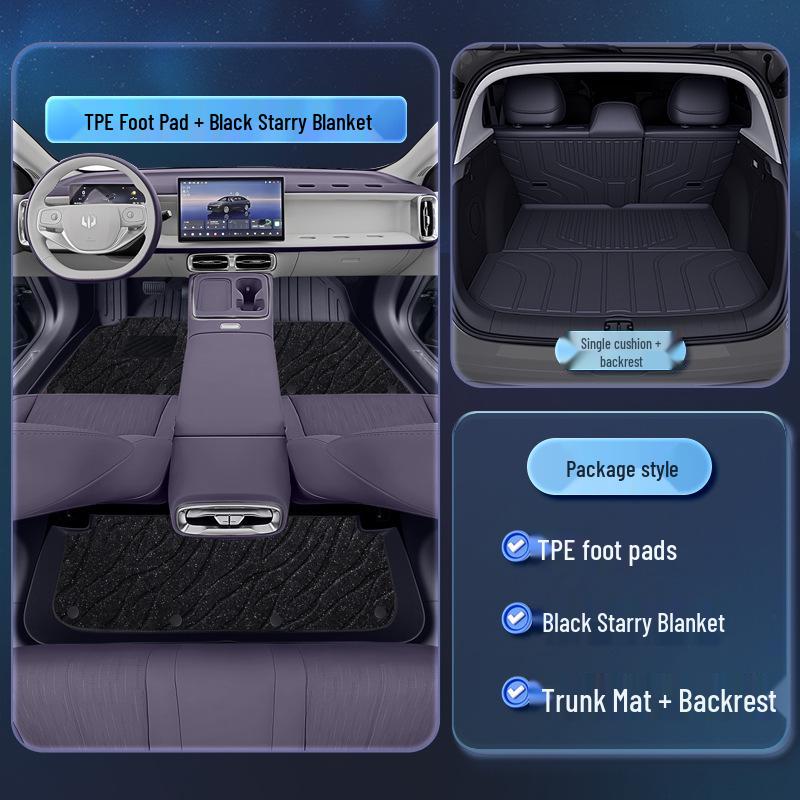 Коврики для пола Leapmotor B01 TPE2026: Индивидуальные аксессуары: коврики для салона пятиместного автомобиля