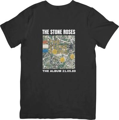 Музыкальная футболка The Stone Roses унисекс, подходит для мужчин и женщин, качественная хлопковая футболка