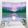 Модный домашний декор Гобелен Гостиная Спальня Гобелен Гора Закат Сцена Узор