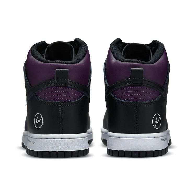 Fragment Design x Nike Dunk High Beijing Унисекс Кроссовки Фиолетовый Бордовый Черный DJ0382-600