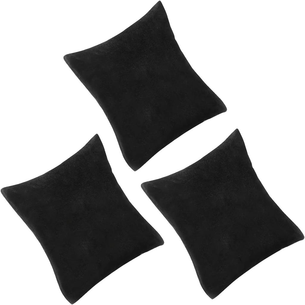 1/3pcs Watch Pillow Velvet Bracelet Bangle Cushions Display Small Black Pillows for Jewelry Gift Display Show Organizer