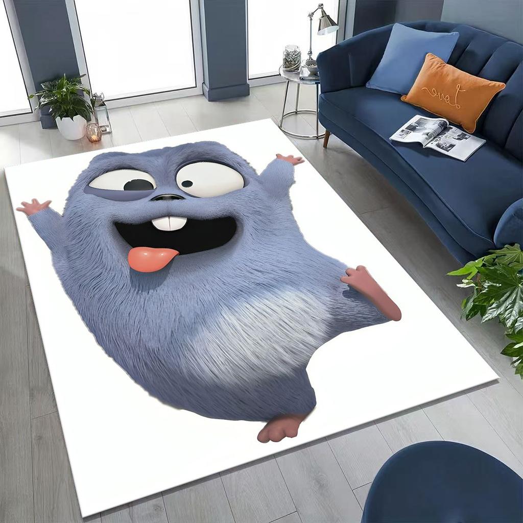 Забавный ковер-ковер из мультфильма «Гризли и лемминги» для спальни, гостиной, дивана, придверный коврик, декор, большой детский игровой нескользящий коврик для пола