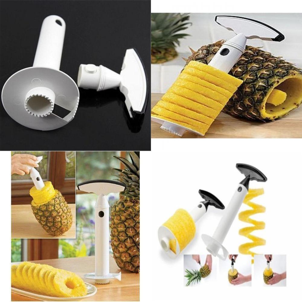 High-quality Pineapple Corer Slicer Peeler Cutter Parer Stainless Kitchen Kit