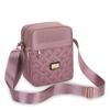 Women Crossbody Bag Embroidery Multi-Zipper Shoulder Bag Adjustable Strap Fashion