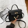 Bag Fashion Small Square Bag Texture Pu Handbag Retro Simple Shoulder Bag Versatile Messenger