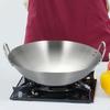Durable Stainless Steel Wok with Handles for Cooking And Frying On Gas