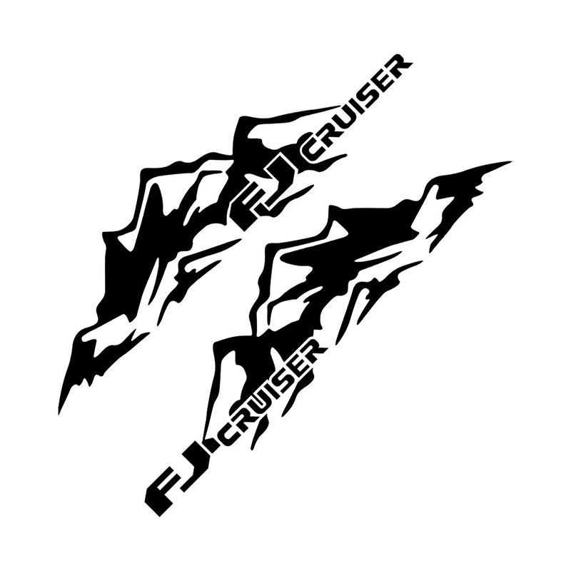 Декоративные наклейки для Toyota Land Cruiser и FJ Cruiser: Наклейки на тело «Снежная гора»
