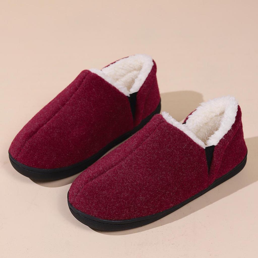 Winter Fur Collar Memory Foam Slippers: Cross-Border Comfort & Style