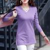 Women's 3XL Bottoming Shirt, Spring And Autumn Mid-length Long-sleeved Women's Top, Fashionable New Style Inner Bottoming Shirt