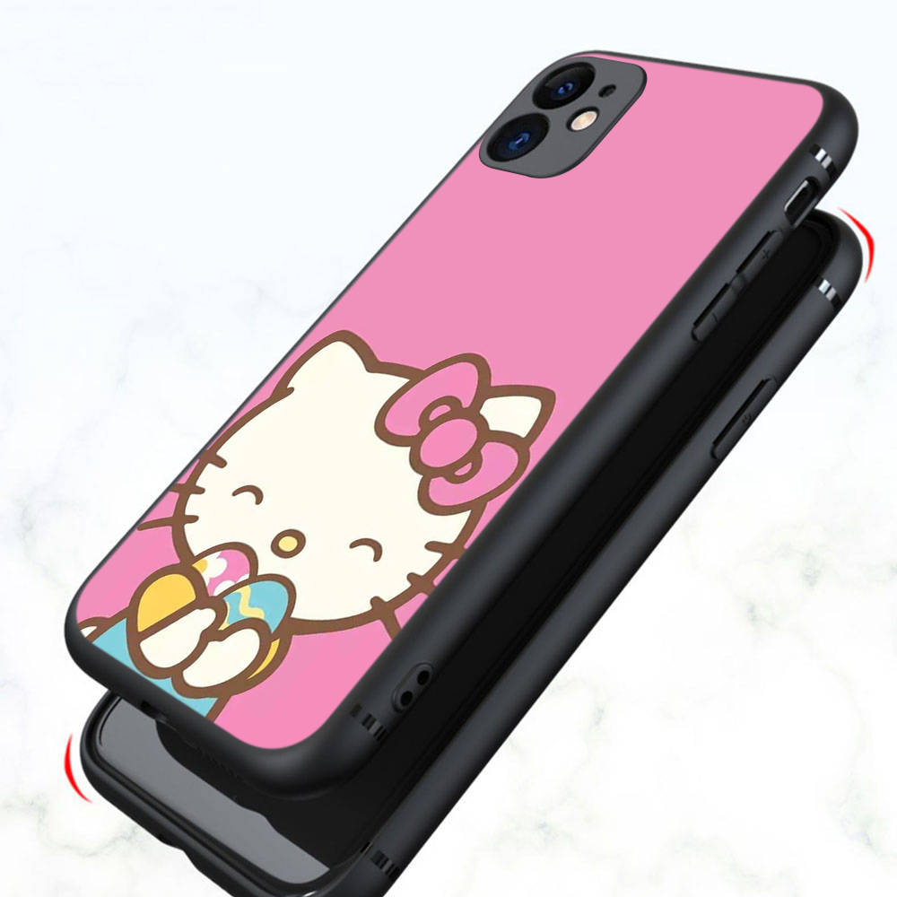 KT65 New Hello Kitty Case for Samsung A04 A14 A23 A34 A54 M23 M33 M52 M53 Realme 10 9 C30S C35 C55 VIVO Y02S Y21 Y33S Y51 X80 Pro Clear Cover