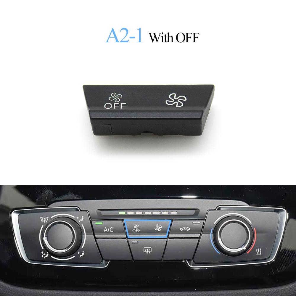 Car Dashboard Air Conditioner Wind Volume Fan Heater Climate Control AC Button For BMW 1 2 Series X1 X2 F52 F45 F46 F48 F49 F39
