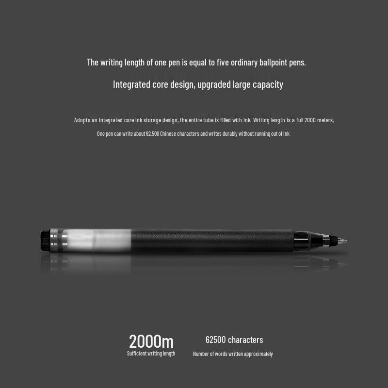 Черная ручка-подпись 5000-летняя – 0,5 мм/0,7 мм, Быстросохнущая, Полностью игольчатый наконечник, Большой объем