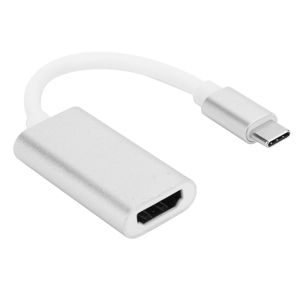 USB 3.1 Type C Adapter Type C To HDMI TV Video Converter for PC Laptop Computer Mobile PhoneSilver