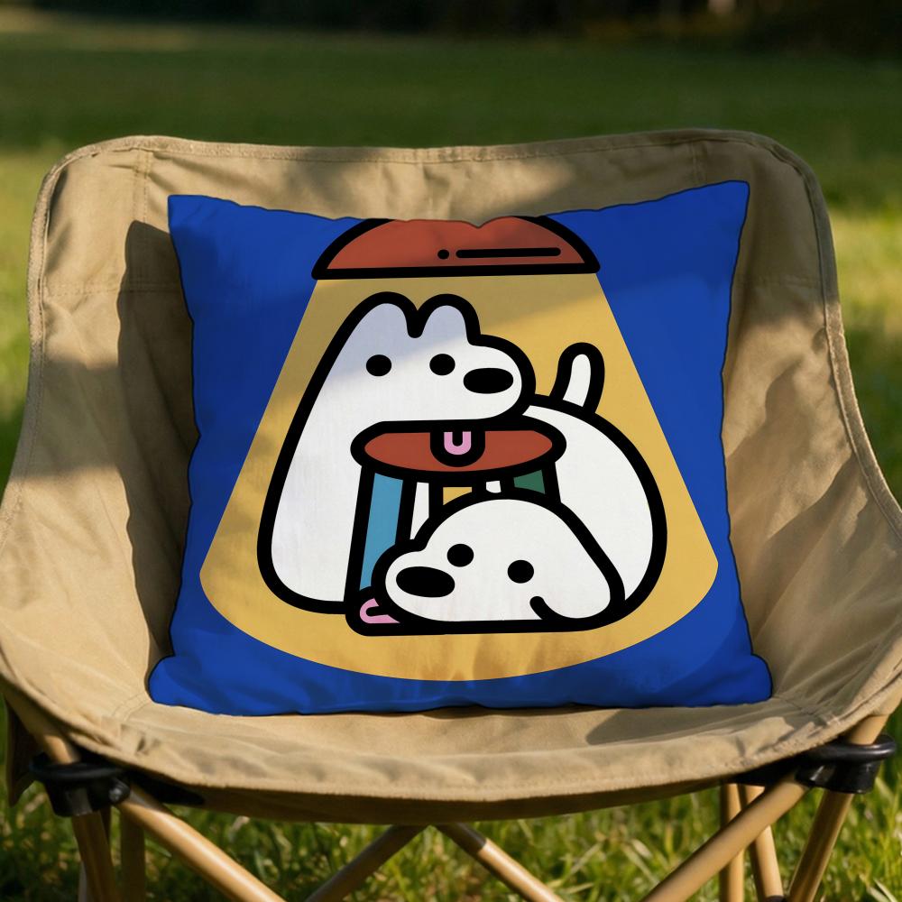 Cute MMatsui Art Cushion Cover Soft Reversible Durable Pillow Cover MultiScene Use for Home Car Daily Comfort