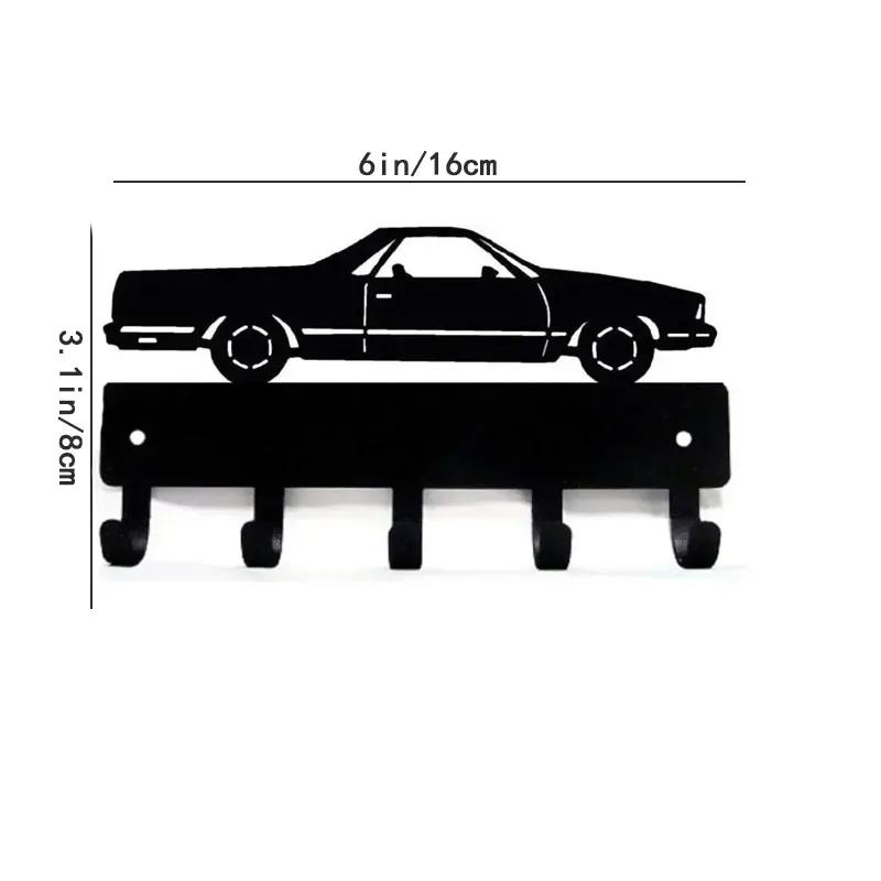 1 шт. Классическая вешалка для ключей от автомобиля - совершенно новая, шириной 6 дюймов/шириной 9 дюймов, металлический настенный крючок для спальни/гостиной/украшения дома