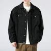 Spring and Autumn Black Denim Jacket Men's Korean Version of Loose Retro All-match Tooling Jacket Top