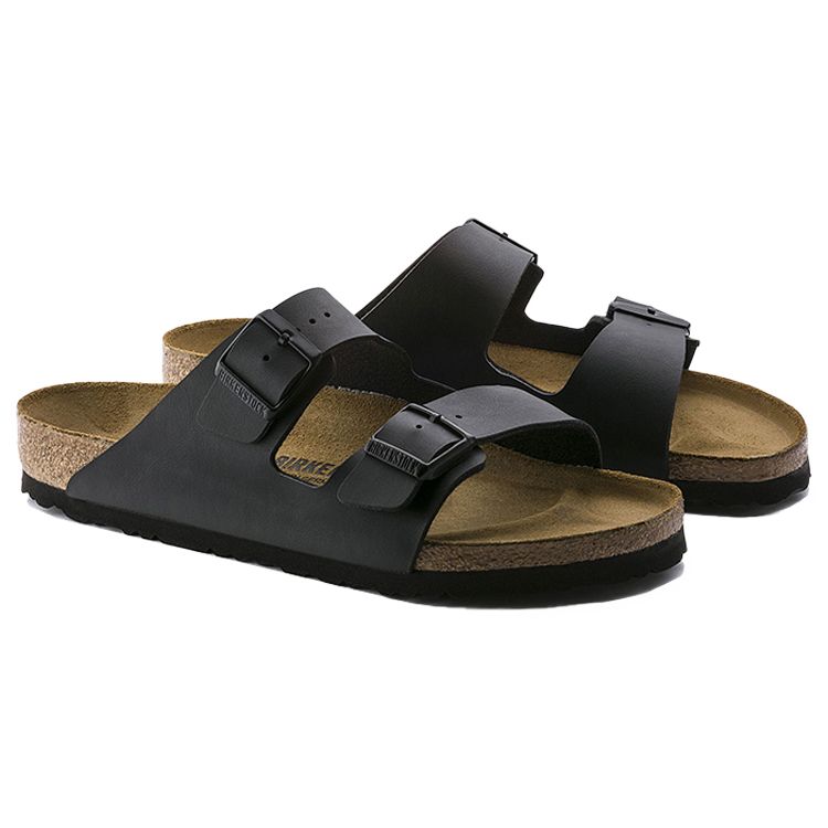 Birkenstock Аризона Удобные Пробковые Дышащие Сандалии-Шлепанцы для улицы Унисекс Сандалии Черный 51793