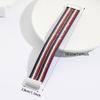 Bracelet red white blue color scheme leather bracelet women's rhinestone chain handmade multiple pu leather hand rope men's magnetic buckle