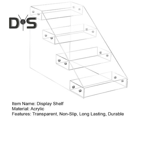 Прозрачная акриловая стойка для демонстрации, многослойная, прочная, несущая, простая в сборке, органайзер для духов, универсальная стойка для демонстрации, полка