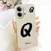 For vivo Y05 4G Case Fashion Simple Letters A-Z Silicone Back Cover For Vivo Y11D VIVO Y05 4G Bumper Phone Cases Shockproof