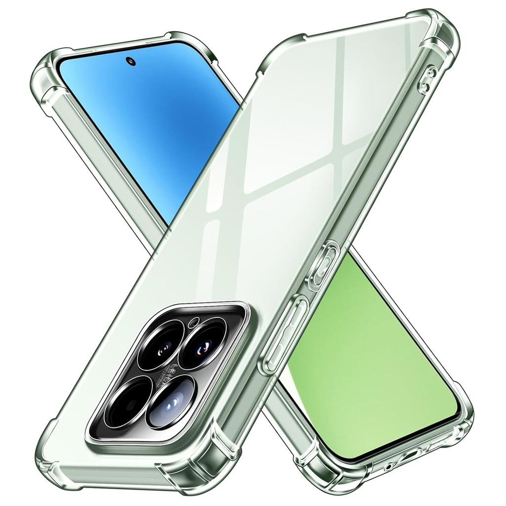 Прозрачный чехол из ТПУ для Xiaomi 15 Mi 15 5G Защитный чехол Четыре угла Ударопрочный бампер Coque Fundas