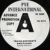 7-дюймовая пластинка DIONNE WARWICK - Trains And Boats And Planes / Don't 7N25378PROMO Pye Internation 1966 UK Soul/Funk Б/у