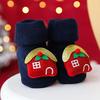 Children Merry Christmas Cute Cartoon Doll Stocking Winter Terry Thicken Anti-slip Thermal Baby Floor Long Socks for Newborn