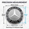 LRQ2   Car Wheel Center Cap Emblem Hub Covers Badge Auto Accessories For Mercedes-Benz W213 W212 W220 W221 W222 W108 W126 W140 W168 W16