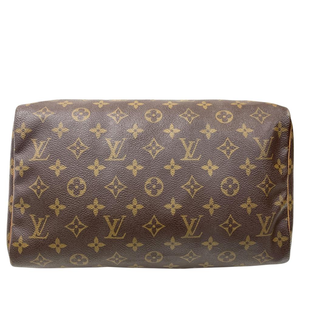 Used Louis Vuitton Monogram Speedy 30 M41526 Boston Bag Brown SP0934 Authentic 1224