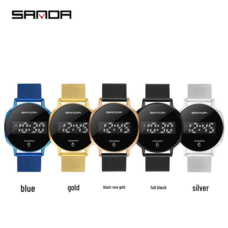 Минималистичные многофункциональные водонепроницаемые парные часы Sanda - стиль Хепберн для мужчин и женщин