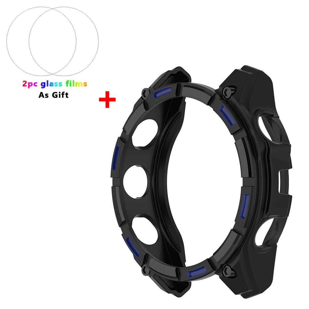 Мягкий силиконовый чехол из ТПУ для Garmin Fenix 8 51мм 47мм 43мм Fenix8 Защитные чехлы Крышка Пленка из закаленного стекла Наручный аксессуар