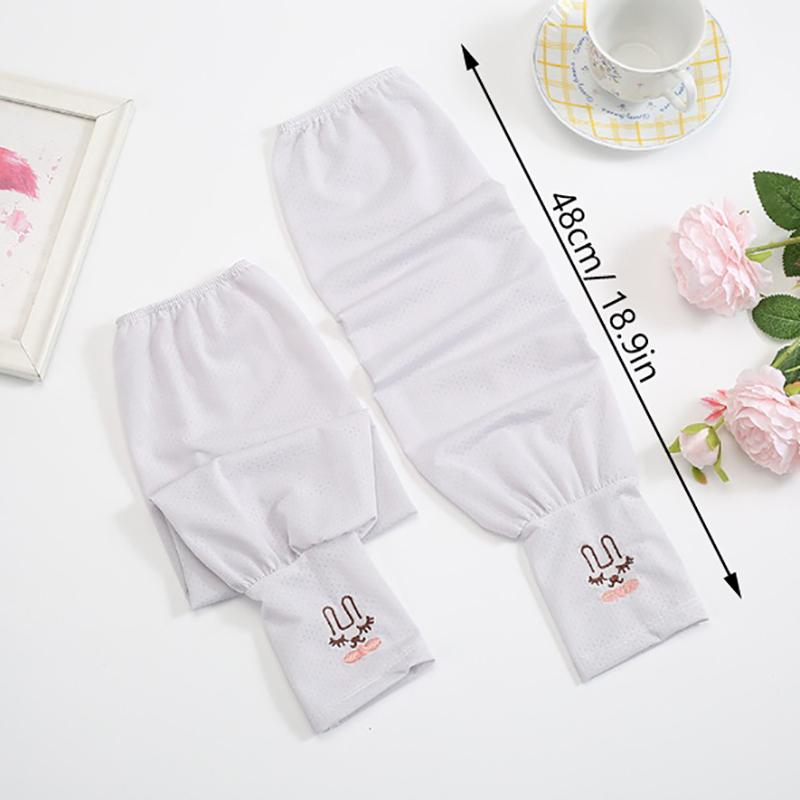 Летние нарукавники из ледяного шелка с длинными рукавами, защита от солнечных ожогов, мужские и женские манжеты, крутые рукава, анти-УФ-защитные рукава для езды на велосипеде, без пальцев