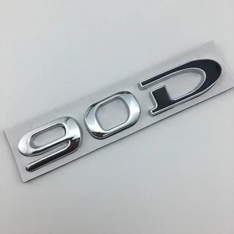 3D Metal 75D 85D 90D 100D Car Rear Boot Trunk Tailgate Emblem Badge Sticker Styling Accessories