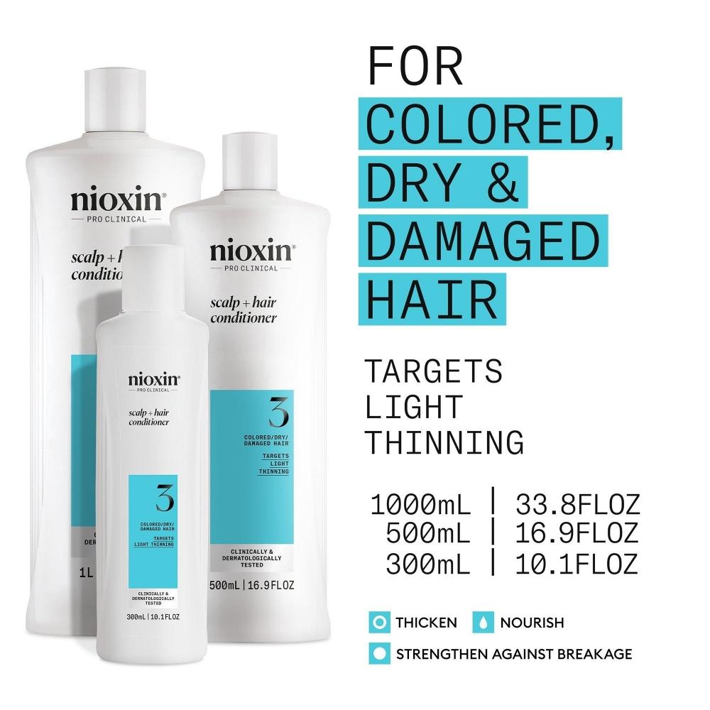 Nioxin Scalp + Hair Thickening System 3 Кондиционер 10,1 унции