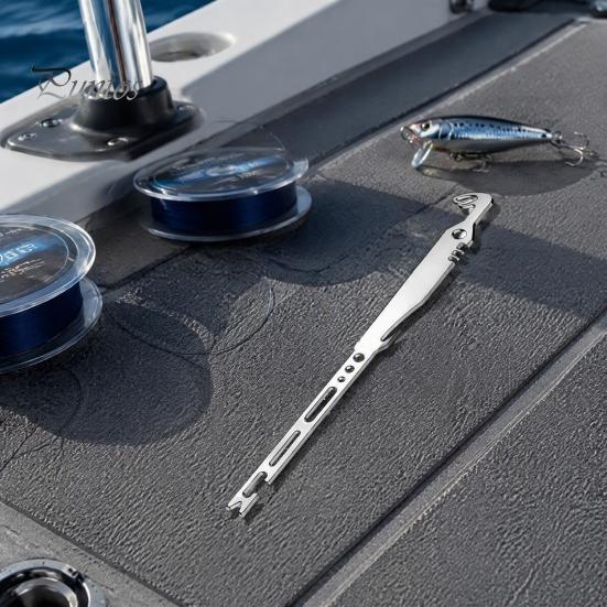 Рыболовные принадлежности Angler 1/2 шт. Мультитул 6-в-1, Экстрактор крючков из нержавеющей стали, Удаление узлов, Экстрактор рыбы, Пресноводный, Соленоводный