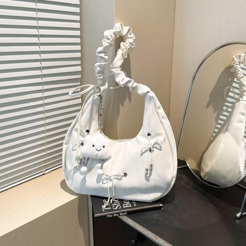 Премиальная плиссированная сумка-пельмень женская летняя новая модная на плечо подмышку сумка большой вместимости сумка-мессенджер