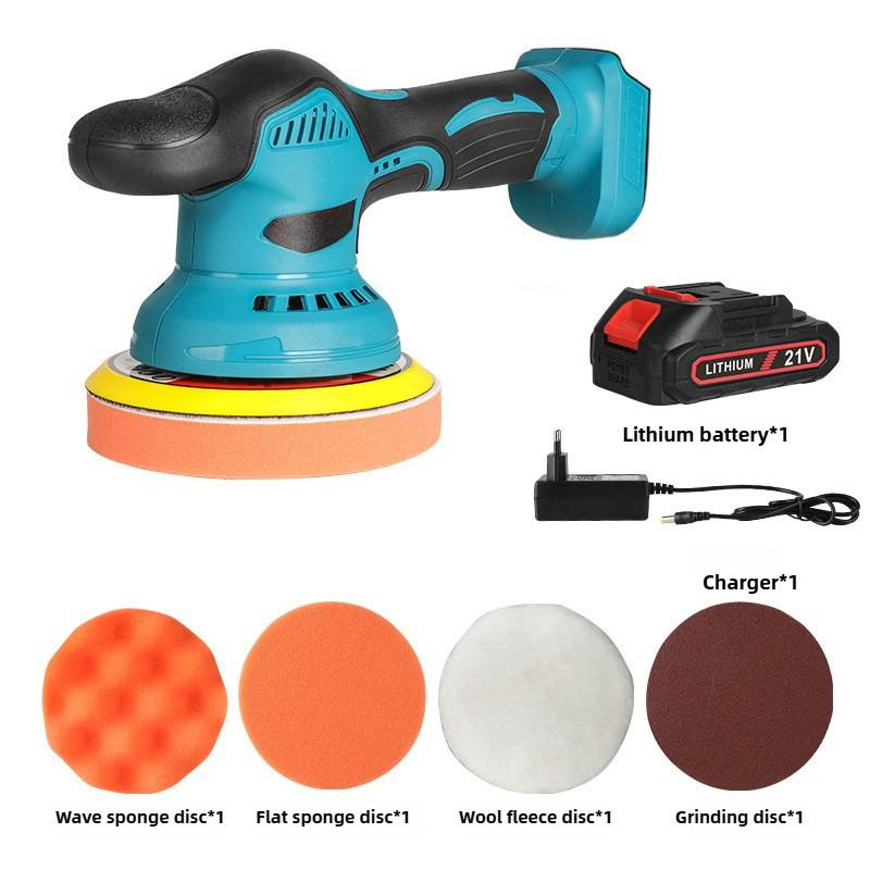 21V Портативная электрическая полировальная машина Бытовой инструмент для вощения и шлифования Ручная интегрированная автомобильная полировальная машина