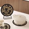 Ретро круглые подставки под цветы, теплоизоляционные, противоожоговые, коврики для стола, креативные домашние диатомитовые абсорбирующие подставки, кухонный аксессуар