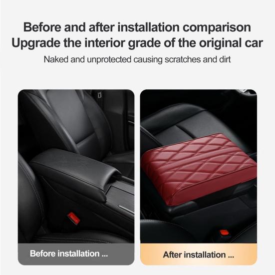 Водонепроницаемая подушка для автомобильного подлокотника из пены с эффектом памяти, недеформируемая универсальная подушка для подлокотника автомобиля, простая установка