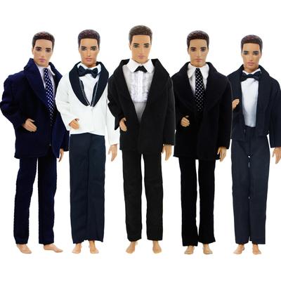 Наряд ручной работы для куклы Кена, смокинг, деловой современный костюм, пальто, рубашка, одежда, аксессуары, игрушки