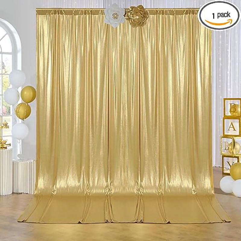 5x10ft Laser Backdrop Curtains For Glitter Wedding Photo Back Drop Cloth Birthday Christmas Photography Background Decor 1 Panel