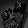 Японский Самурай с Лицом Призрака Чехол для Телефона iPhone 17 16E 15 16 14 13 12 11 Pro Max 7 8 Plus Мягкий ТПУ Задняя Крышка