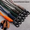 20 Styles Lanyard Rotatable Buckle High Strength Parachute Cord Keychain Outdoor Tool