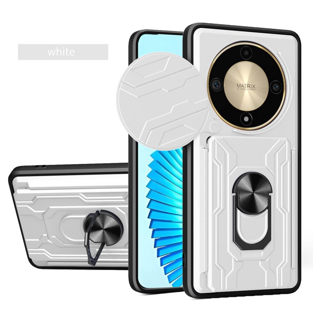 Huawei For Shockproof Case Armor Honor X9b X9a X9 B Card Slot Wallet Slide Camera Protection Phone Holder Cover For Honor Magic 6 Lite Magic6 5lite