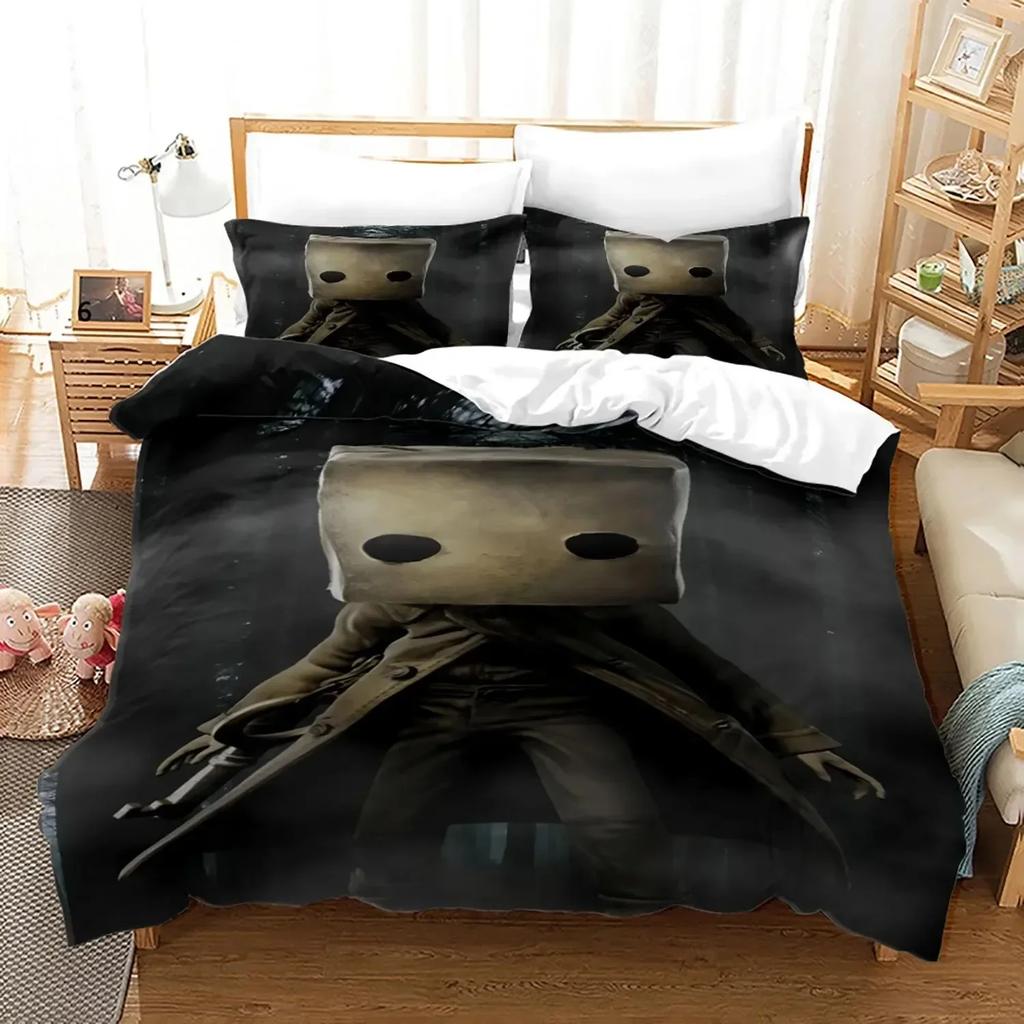 3D Game Little Nightmares Bedding Set Single Twin Full Queen King Size Little Nightmares Bed Set Adult Kid Bedroom Duvet Cover