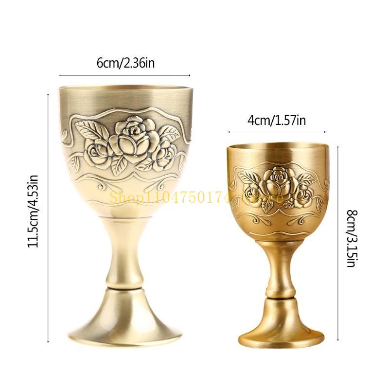 European Cocktail Glass Glass Zinc Alloy Goblet Red Wine Glass Zinc Alloy Material for Bar KTV Use top sale
