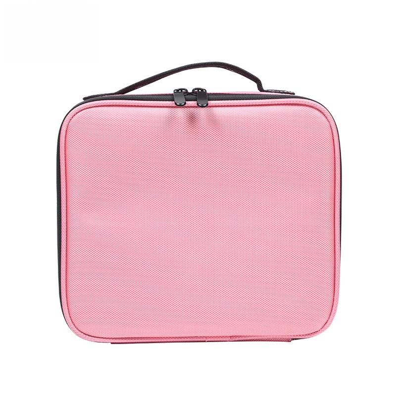 Professional Portable Waterproof Cosmetic Bag with Multi-functional Storage and Partition for Makeup and Eyelash Tools