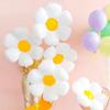 1Pcs White Daisy Flower Foil Balloon Multi Size Sunflower Balloons Baby Shower Birthday Wedding Party Decoration Hot Photo Props MIT